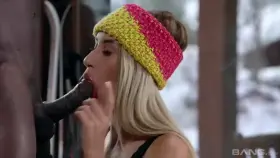 Tequila Girl takes a thick black cock up the ass and then sucks it