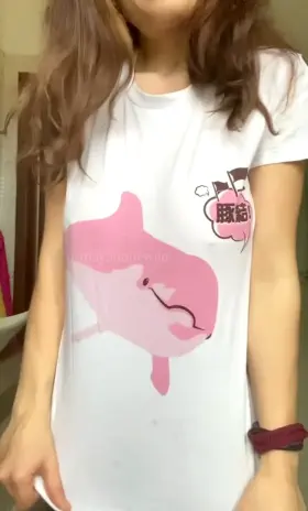 Hope you like what's hiding under my shirt