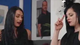 TS Khloe Kay Teaches Blackhaired Girl Some Respect