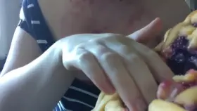 Celebrating Pi Day by covering myself in cherry pie