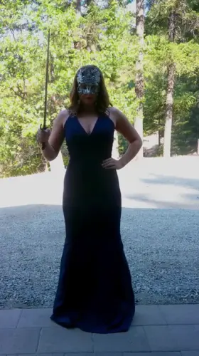 This goddess of love turns warrior princess when needed