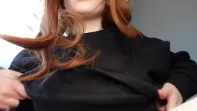 Pale skin and big smile….and titties🍒😝 drop