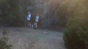 Getting caught naked in the forest!