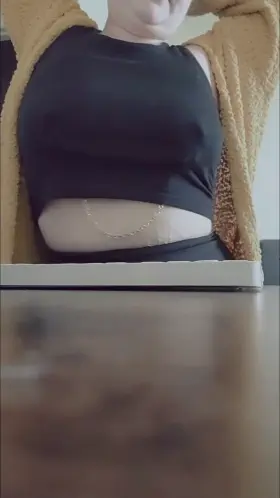 Teasing myself at work 😈 [f]