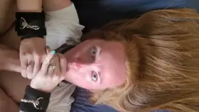 Face fucked by big cock