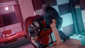 Taki sucking dick (bouquetman) [Soulcalibur]