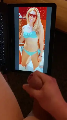 Sexy classmate made me cum with her curves and bikini