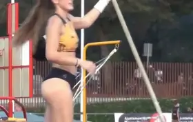 More Angles of Clara Fernandez the Spanish Pole Vault Girl Part 2