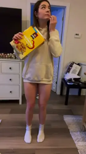 I blame the cereal... I’m a good girl, Santa, I promise!