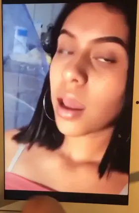 Slut closes eyes for a faceful of cum