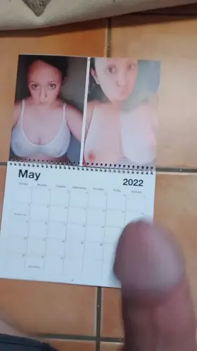When a real milf sends a homemade porn calendar to someone