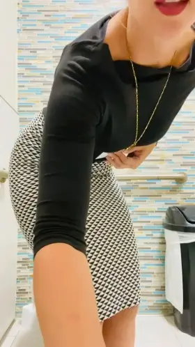 With a skirt this tight, maybe you can see exactly how big my ass is. [f]40