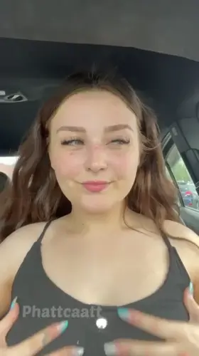 Patiently waiting in the parking lot like 😇😉