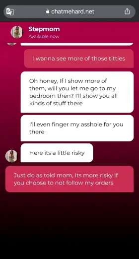 Blackmailing stepmom into squeezing her tits for me