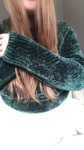 (F) thought I’d show you what I keep under my jumper...