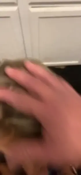 Blonde White Trash Whore Sucking Cock