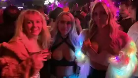 They enjoy the party