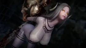 Drenana and the falmer (darkeon09) [Skyrim]