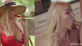 Deep throat dicking for this MILF