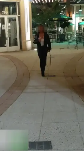 Strolling An Outdoor Mall With My Indian Boobs Out (F)