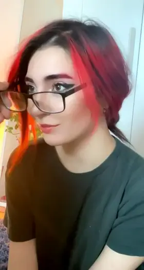 Glasses off, slut mode on