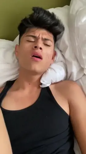 [HUNT] Video of black-haired boy, bi vibes, in black tank top with some pubes moaning while fucked slowly with TV in background, I desperately need his name/socials, any idea?