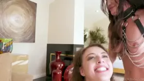 My girlfriend's mom wanted to join today, see how she eats her ass and makes her crawl like a little pet for me.