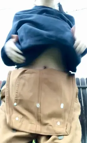 do you like what i’m hiding underneath these overalls?