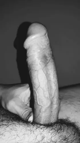 Thick strings cuming down my veiny cock! wanna lick it clean? 😋