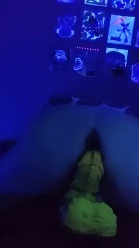 New blacklight video with my Large Baron