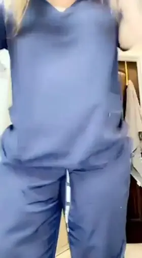 Stripping off my scrubs