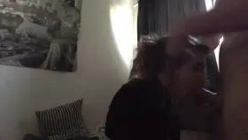 [OC] 19 year old tinder hotwife tries to impress her hubby by deepthroating my thicc cock