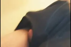 Guys boxers won't stop everyone from seeing his cock and balls