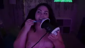 TOPLESS ASMR mouth sounds :)