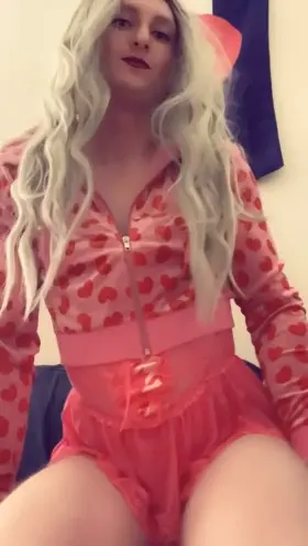 Not sure how I look in my new pink lingerie… what do you think? 🙈