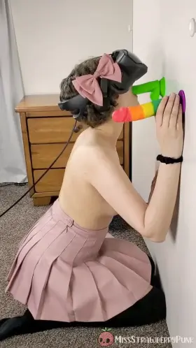 Practicing my BJ skills in VR!