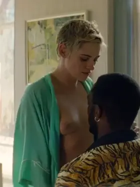 Even little dykes like Kristen Stewart fuck black. After all, it's just like riding a dildo, why not go for the biggest and the best? And the biggest and the best is currently ramming up her tight pussy while her girlfriend masturbates in the corner. Maybe she'll come over and eat his chocolate ass.