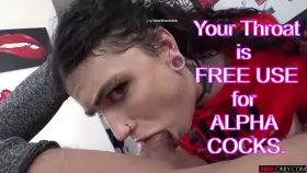 Needing some alphas to come into my goon cave & use my throat 🥺😩