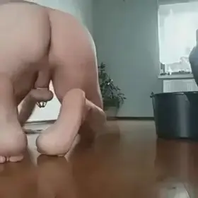 Houseboy Cleaning The Floors