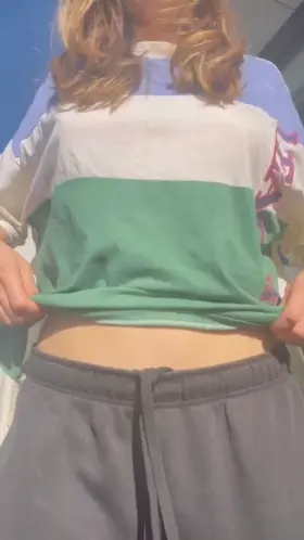 My tittys love bouncing in your oversized tees [OC] [reveal]