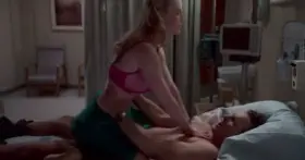 how long would you last while Betty Gilpin was riding you like this .?