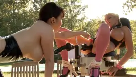 When your blonde slave needs fresh air