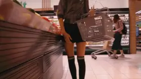 Other than flashing on public escalators, you might also encounter me in the supermarket 😜