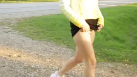 Panties Going Down To The Ground At The Highway