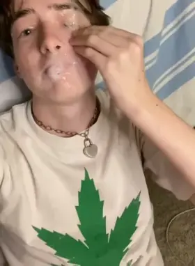 My friends smeared their fat cocks all over my face, and now I’m covered in thick warm cum 🥵