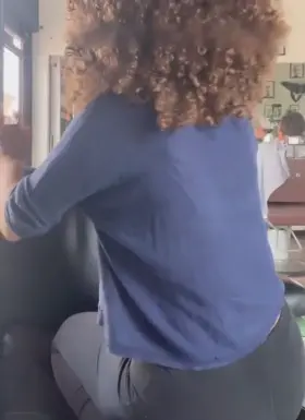 Waiting your friend at the barber shop...