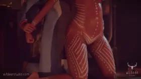 Lara gets fucked by Futa Greta (Wildeer Studio) [Tomb Raider]