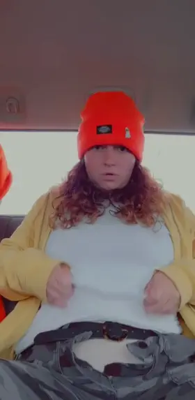 22f I was so horny in the work truck I had to touch! Hope my crew doesn't find me like this!