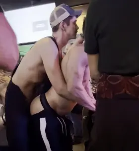 Who wants a turn before the bartender notices?