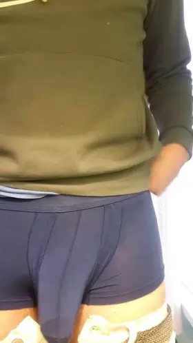 Letting my soft cock bounce and jiggle.